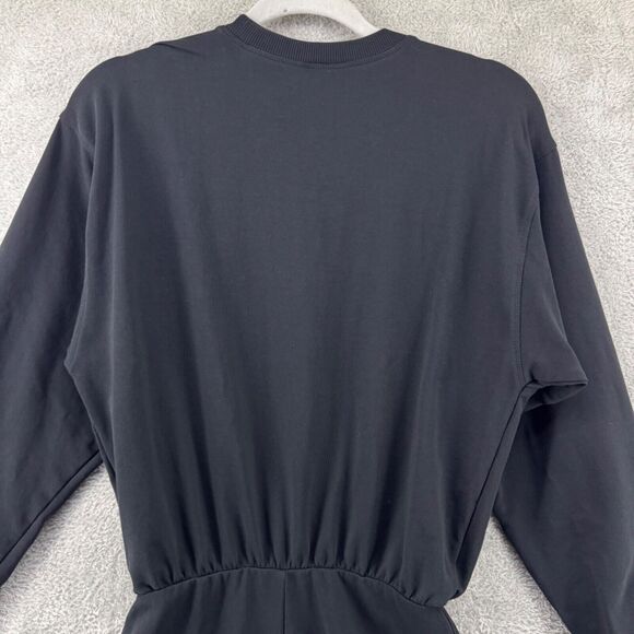 L Space Active Dress Women S Black Groove Crew Neck Blouson Bodice Elastic Waist - Picture 7 of 14